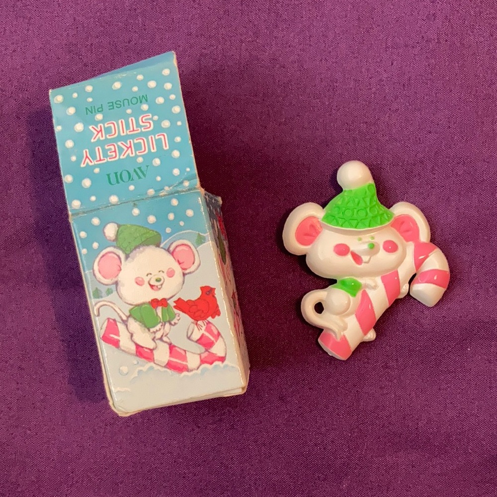 Vintage Avon Lickety Stick Mouse Pin NIB